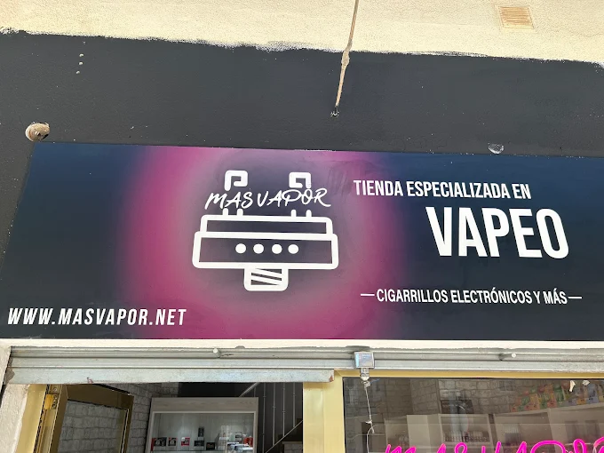 Rótulo Mas Vapor — Tienda especializada en vapeo